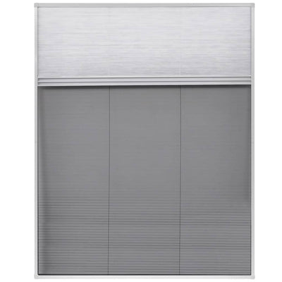 vidaXL Plisse Insect Screen for Windows Aluminium 80x120 cm with Shade
