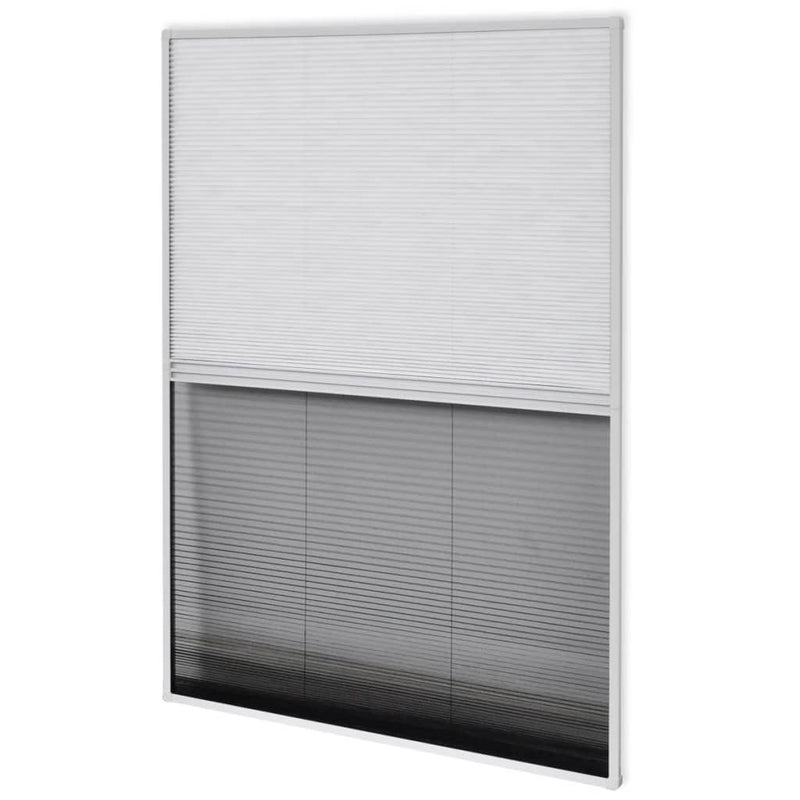 vidaXL Plisse Insect Screen for Windows Aluminium 80x120 cm with Shade