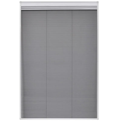 vidaXL Plisse Insect Screen for Windows Aluminium 80x120 cm with Shade