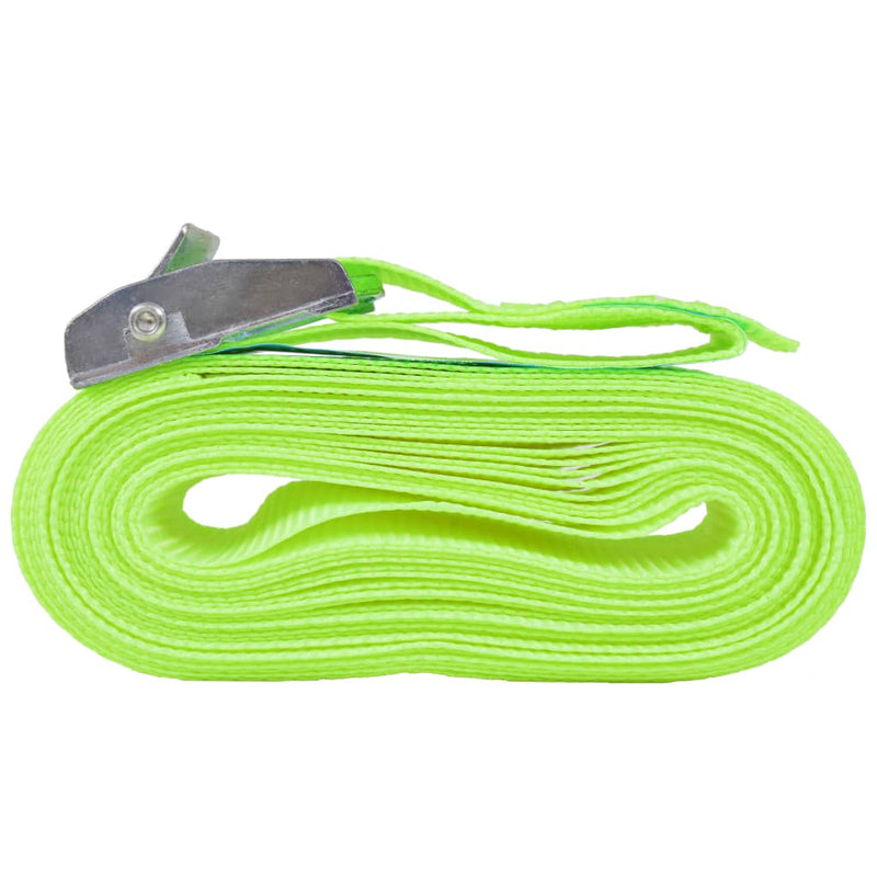 vidaXL Straps 10 pcs 0.25 Tonnes 5mx25mm Fluorescent Green