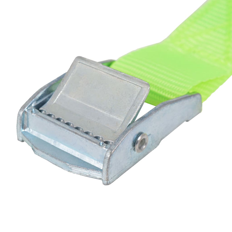vidaXL Straps 10 pcs 0.25 Tonnes 5mx25mm Fluorescent Green