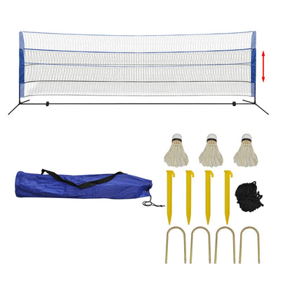 vidaXL Badminton Net Set with Shuttlecocks 300x155 cm