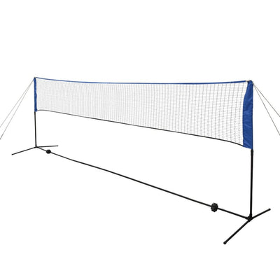 vidaXL Badminton Net Set with Shuttlecocks 300x155 cm