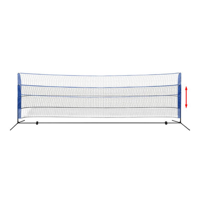 vidaXL Badminton Net Set with Shuttlecocks 300x155 cm