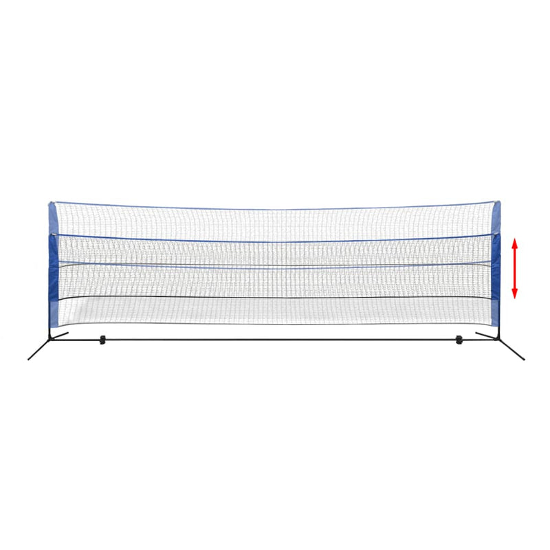 vidaXL Badminton Net Set with Shuttlecocks 300x155 cm