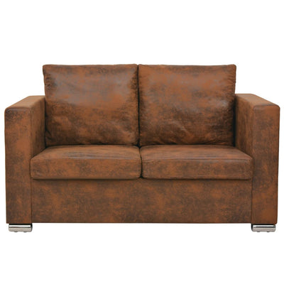 vidaXL 2-Seater Sofa 137x73x82 cm Artificial Suede Leather