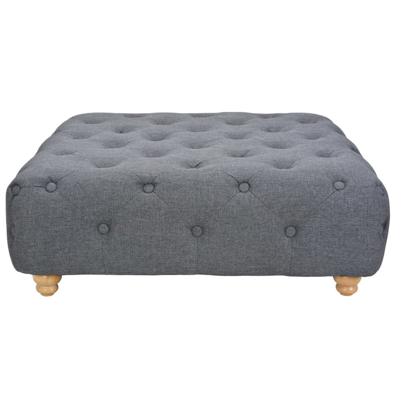 vidaXL Pouffe Fabric 80x80x30 cm Dark Grey