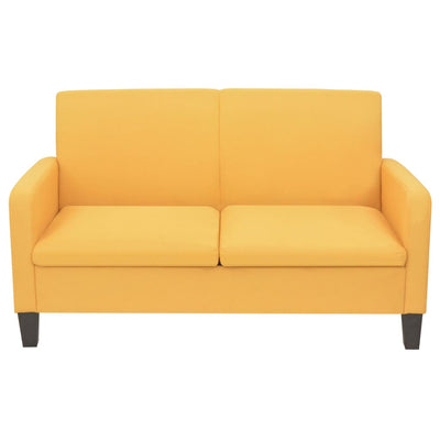 vidaXL 2-Seater Sofa 135x65x76 cm Yellow