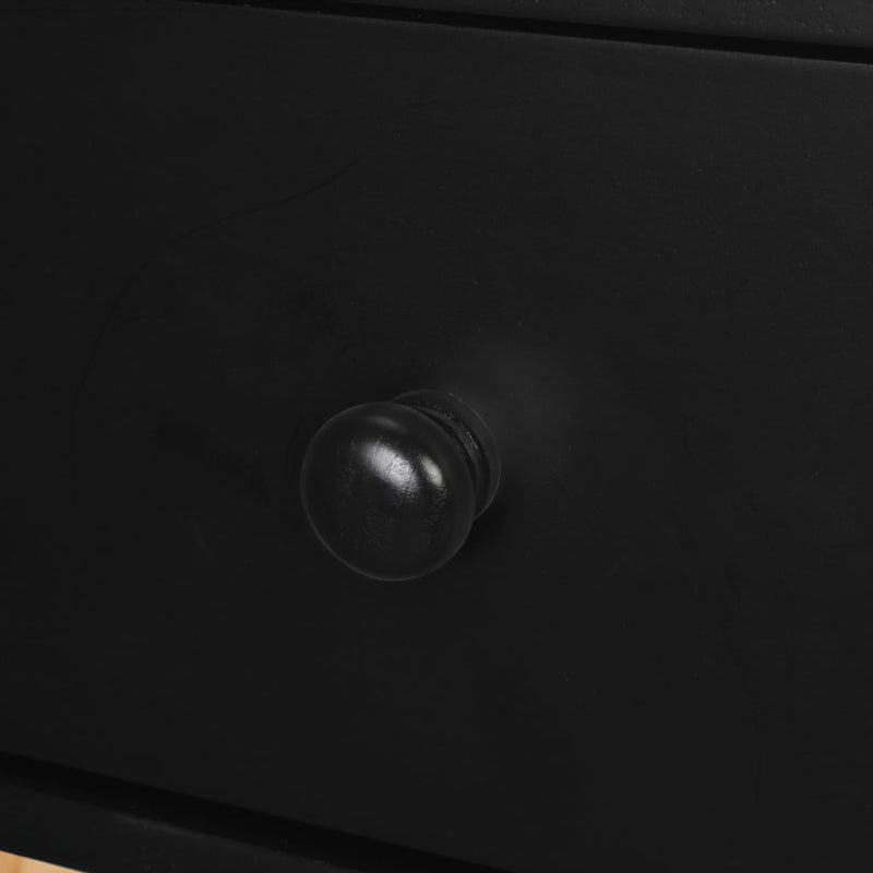 vidaXL Bedside Tables 2 pcs Solid Pinewood 40x30x61 cm Black