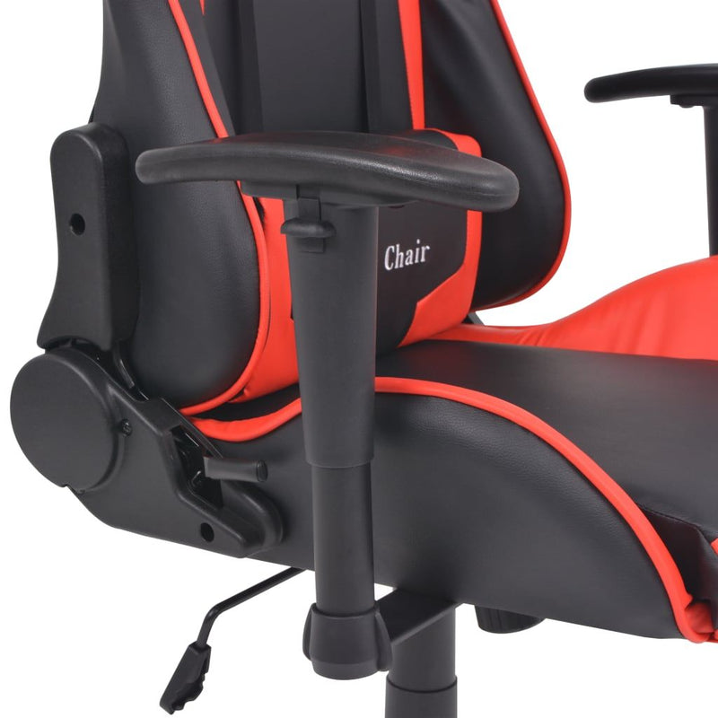 vidaXL Reclining Office Racing Chair Artificial Leather Red