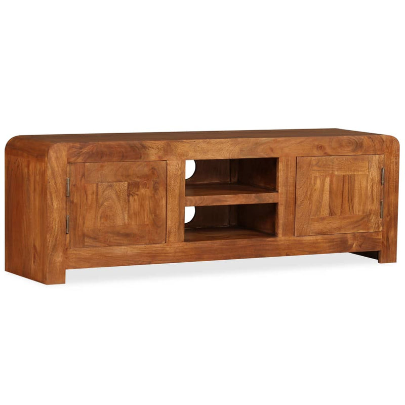 vidaXL TV Cabinet Solid Wood with Honey Finish 120x30x40 cm