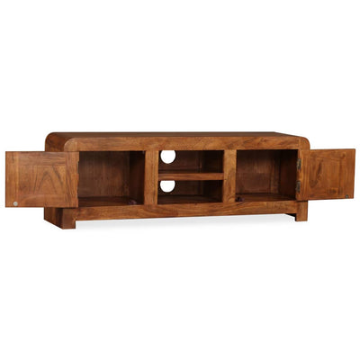 vidaXL TV Cabinet Solid Wood with Honey Finish 120x30x40 cm