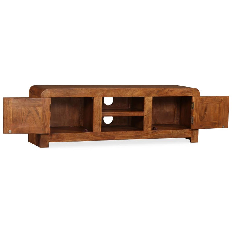 vidaXL TV Cabinet Solid Wood with Honey Finish 120x30x40 cm