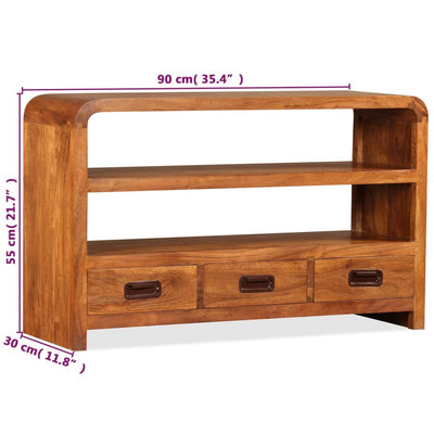 vidaXL TV Cabinet Solid Wood Acacia