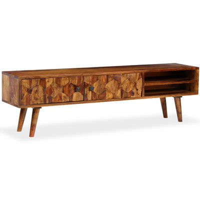 vidaXL TV Cabinet Solid Sheesham Wood 140x30x40 cm