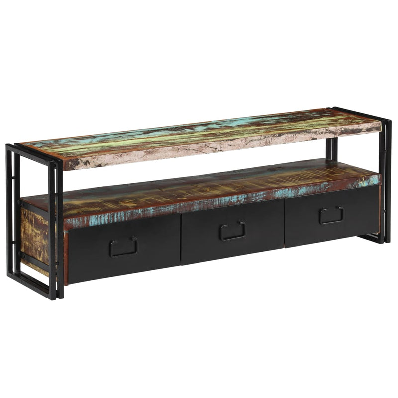 vidaXL TV Cabinet Solid Reclaimed Wood 120x30x40 cm