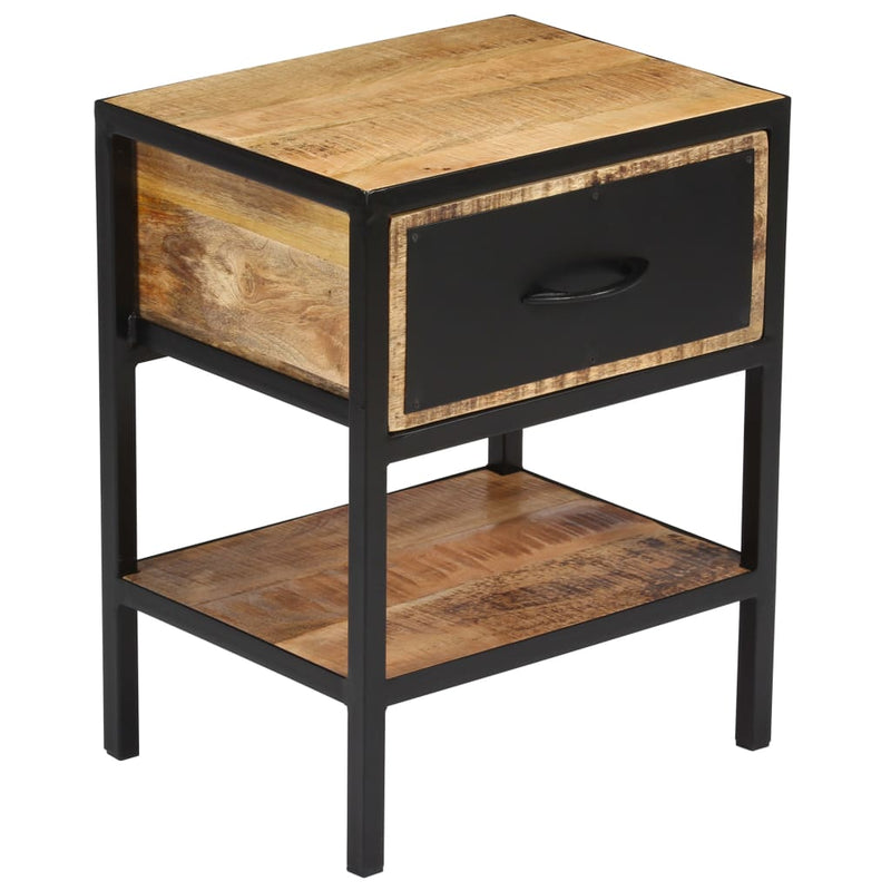 vidaXL Bedside Cabinet Solid Mango Wood 40x30x50 cm