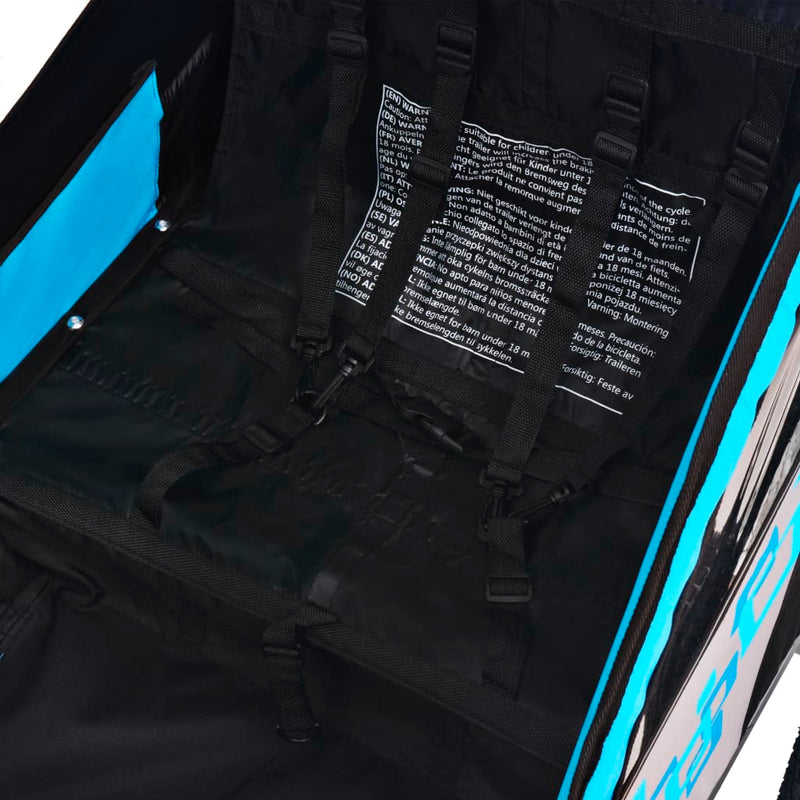 vidaXL Bike Trailer Red and Black 30 kg