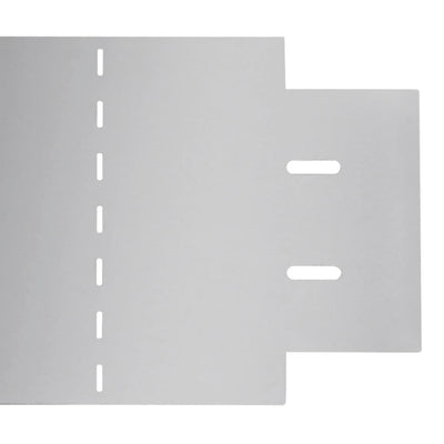 vidaXL Lawn Fences 5 pcs Galvanised Steel 100x19 cm