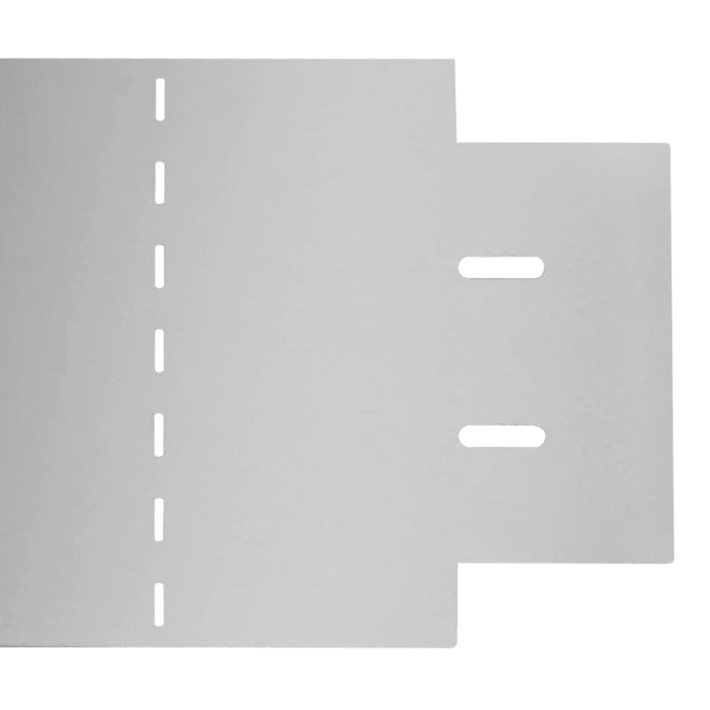 vidaXL Lawn Fences 5 pcs Galvanised Steel 100x19 cm