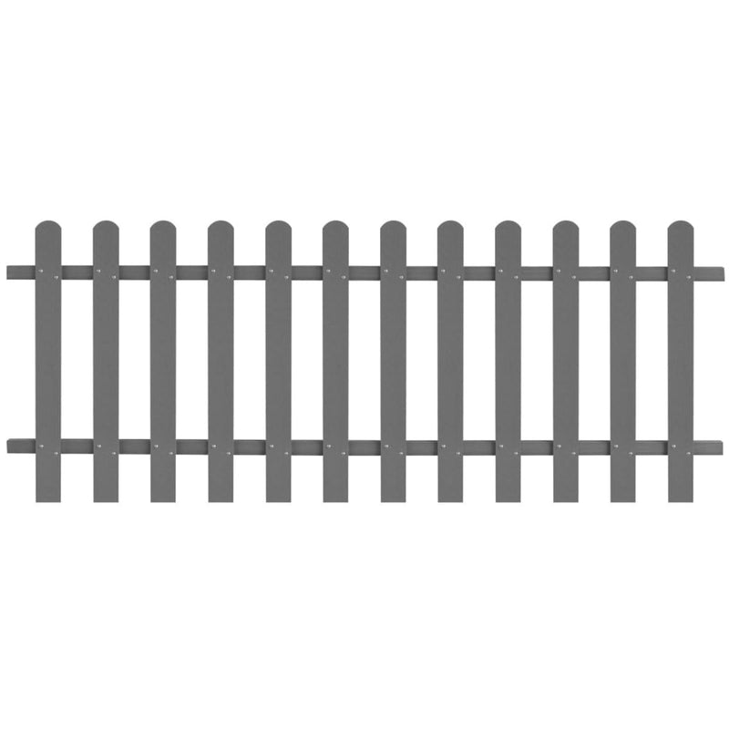 vidaXL Picket Fence WPC 200x80 cm