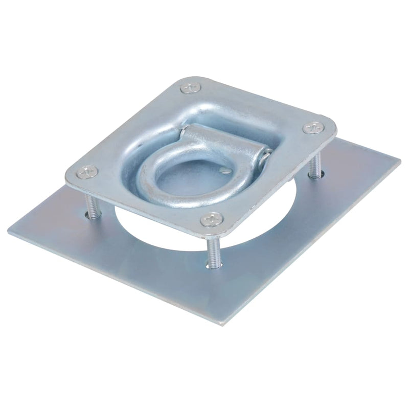 vidaXL Lashing Rings for Trailer 6 pcs Galvanised Steel 2000 kg