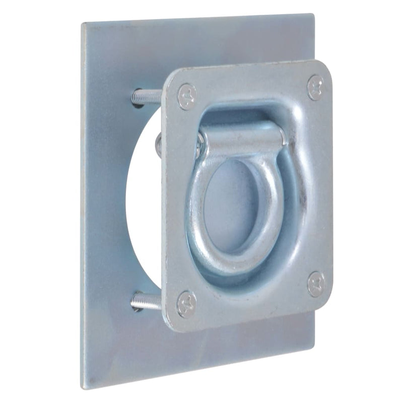 vidaXL Lashing Rings for Trailer 6 pcs Galvanised Steel 2000 kg