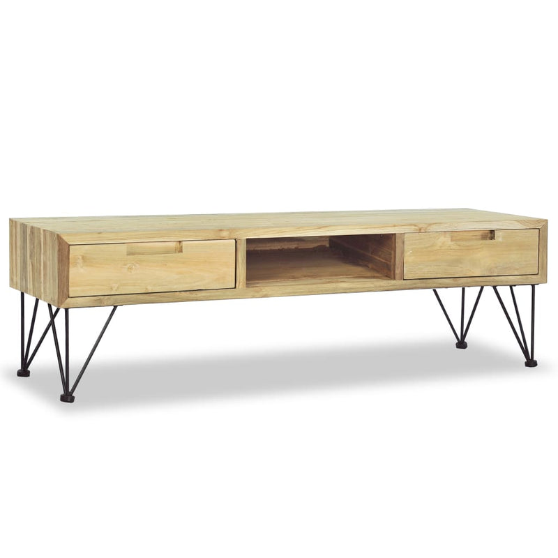 vidaXL TV Cabinet 120x35x35 cm Solid Teak