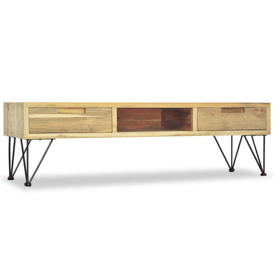 vidaXL TV Cabinet 120x35x35 cm Solid Teak