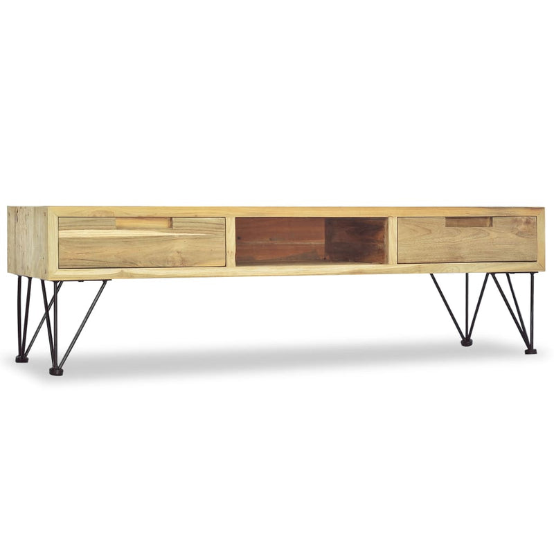 vidaXL TV Cabinet 120x35x35 cm Solid Teak