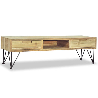 vidaXL TV Cabinet 120x35x35 cm Solid Teak