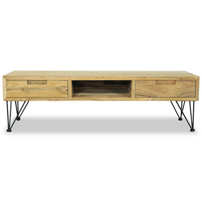 vidaXL TV Cabinet 120x35x35 cm Solid Teak