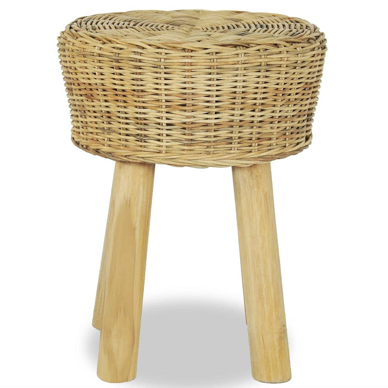vidaXL Bar Stool Natural Rattan