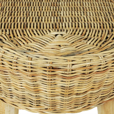 vidaXL Hall Bench 110x35x45 cm Natural Rattan