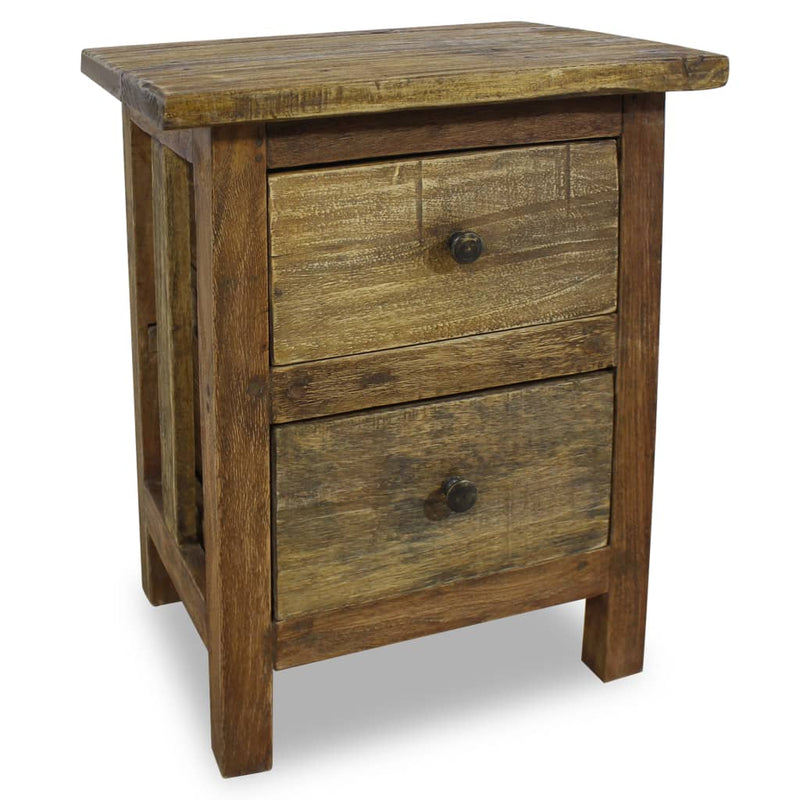 vidaXL Nightstand Solid Mahogany Wood 40x30x51 cm