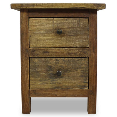 vidaXL Nightstand Solid Mahogany Wood 40x30x51 cm