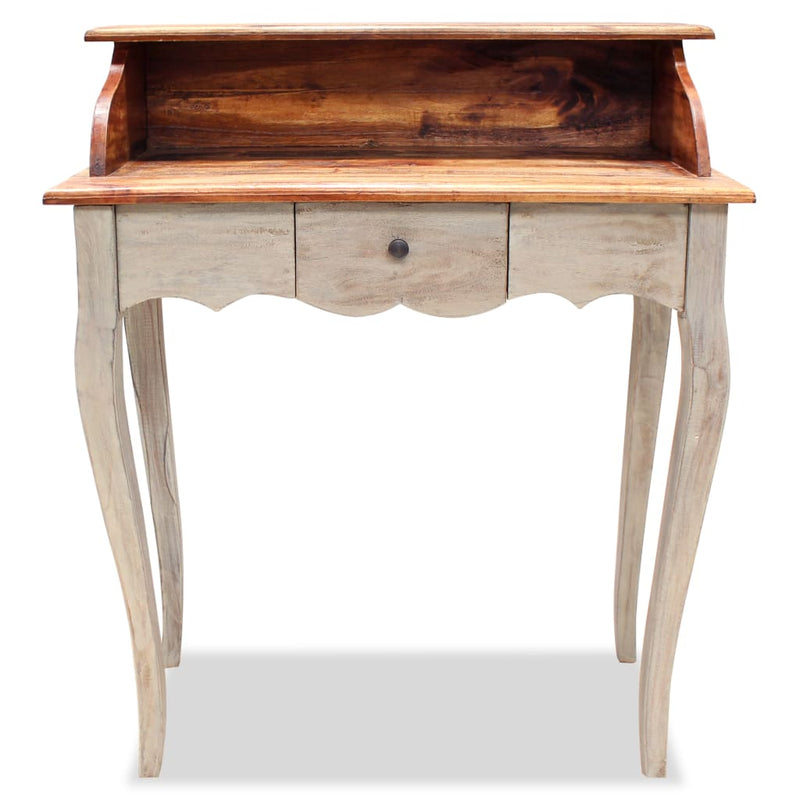 vidaXL Writing Desk Solid Mahogany Wood 80x40x92 cm