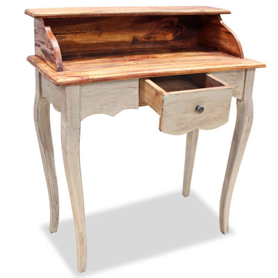 vidaXL Writing Desk Solid Mahogany Wood 80x40x92 cm