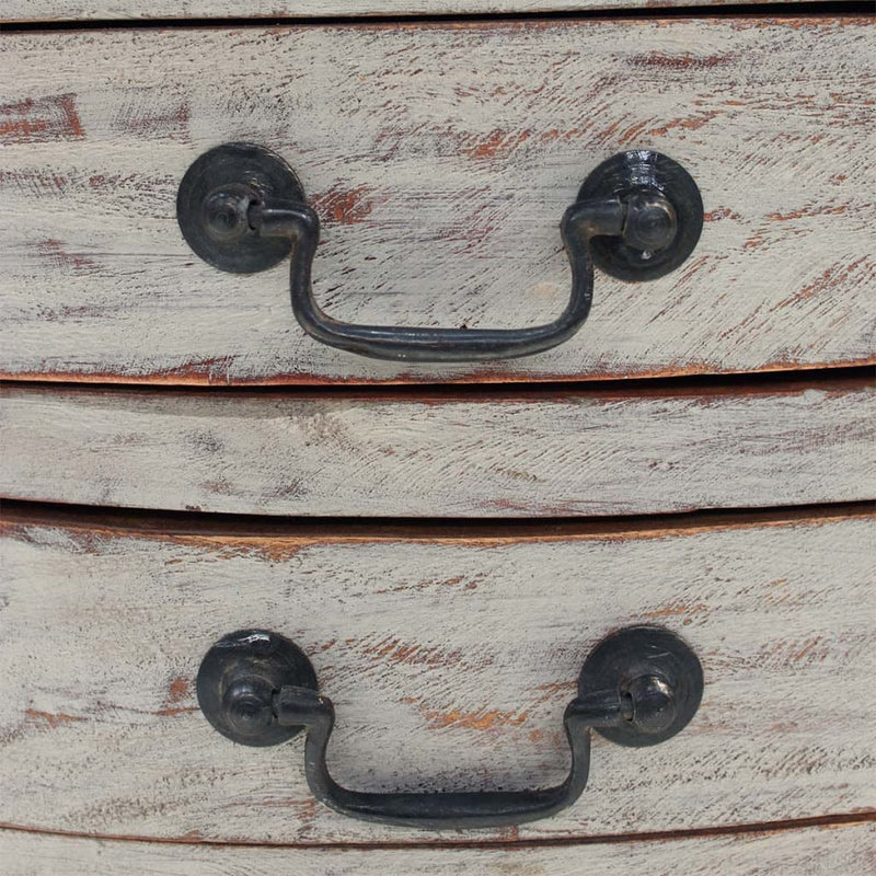 vidaXL Bedside Cabinet Solid Mahogany Wood 48x35x64 cm