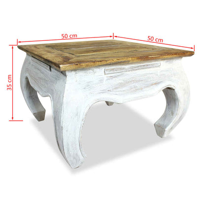 vidaXL Side Table Solid Reclaimed Wood 50x50x35 cm