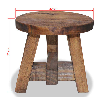 vidaXL Stool Solid Reclaimed Wood