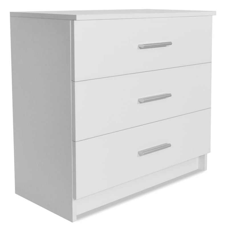 vidaXL Chest of Drawers Engineered Wood 71x35x68 cm White