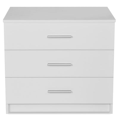 vidaXL Chest of Drawers Engineered Wood 71x35x68 cm White