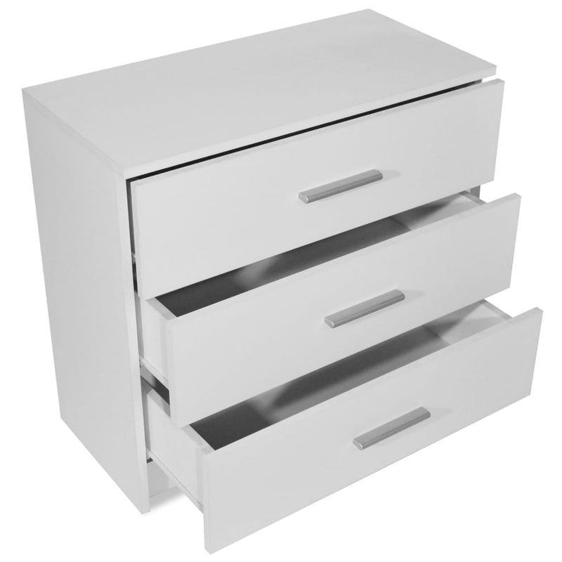 vidaXL Chest of Drawers Engineered Wood 71x35x68 cm White