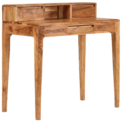 vidaXL Writing Desk with Drawers Solid Wood 88x50x90 cm
