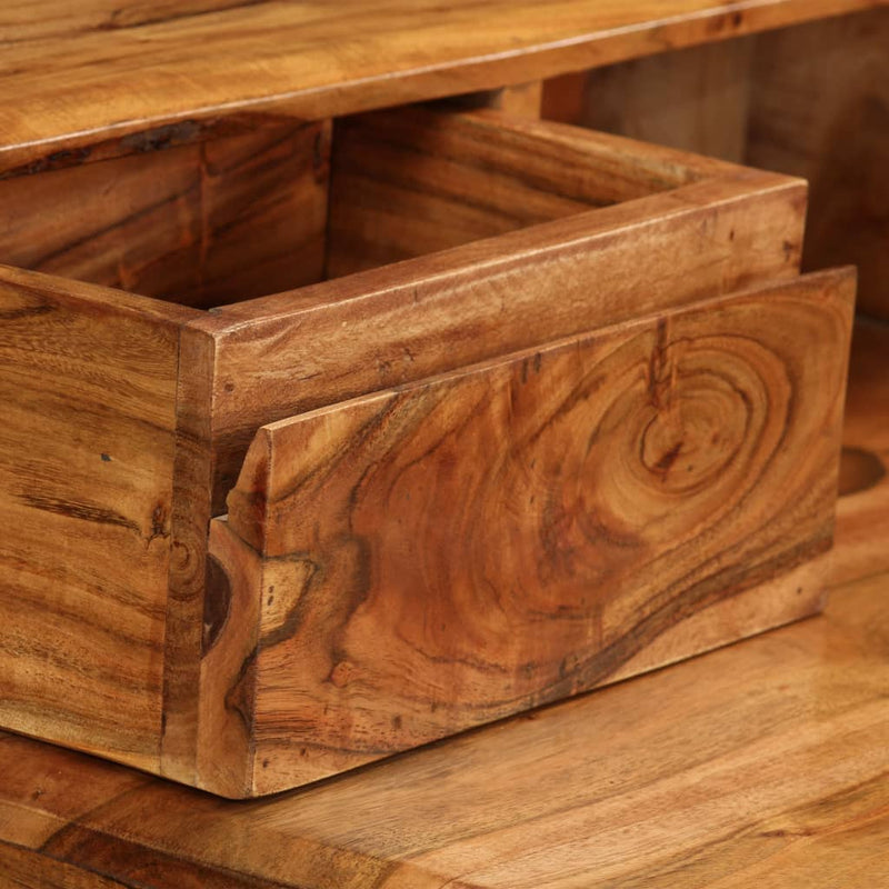 vidaXL Writing Desk with Drawers Solid Wood 88x50x90 cm