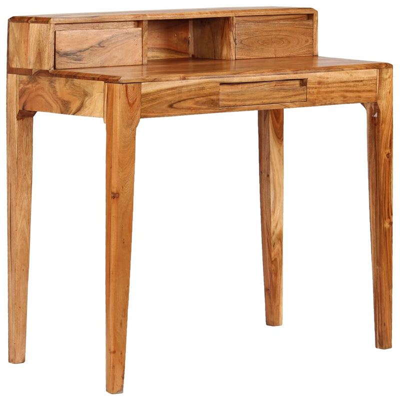 vidaXL Writing Desk with Drawers Solid Wood 88x50x90 cm