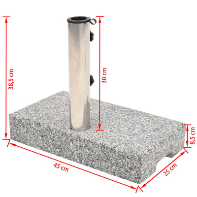vidaXL Parasol Base Granite Round 20 kg