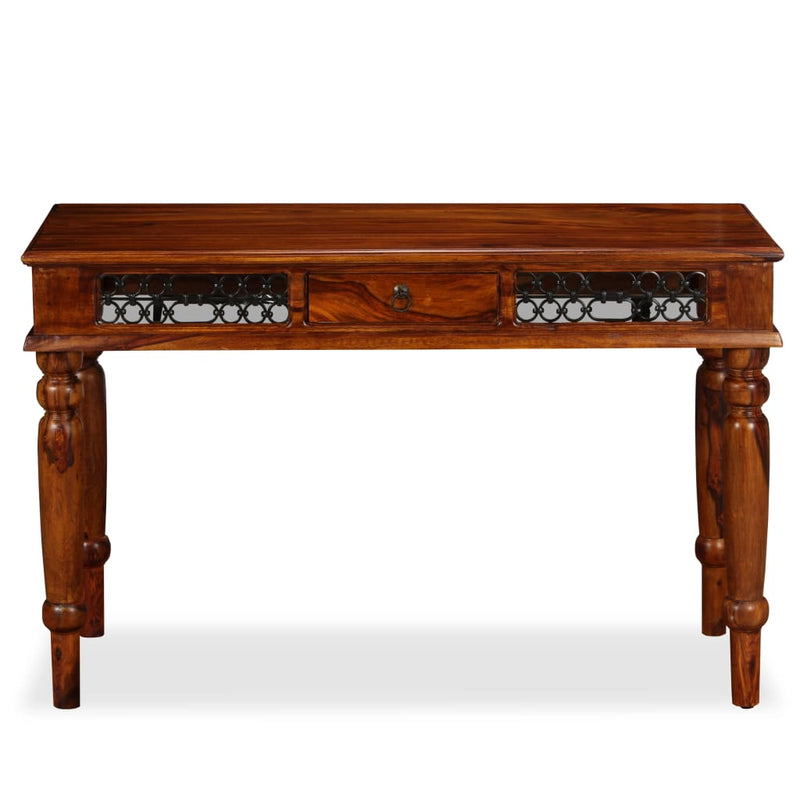 vidaXL Writing Table Solid Sheesham Wood 120x50x76 cm