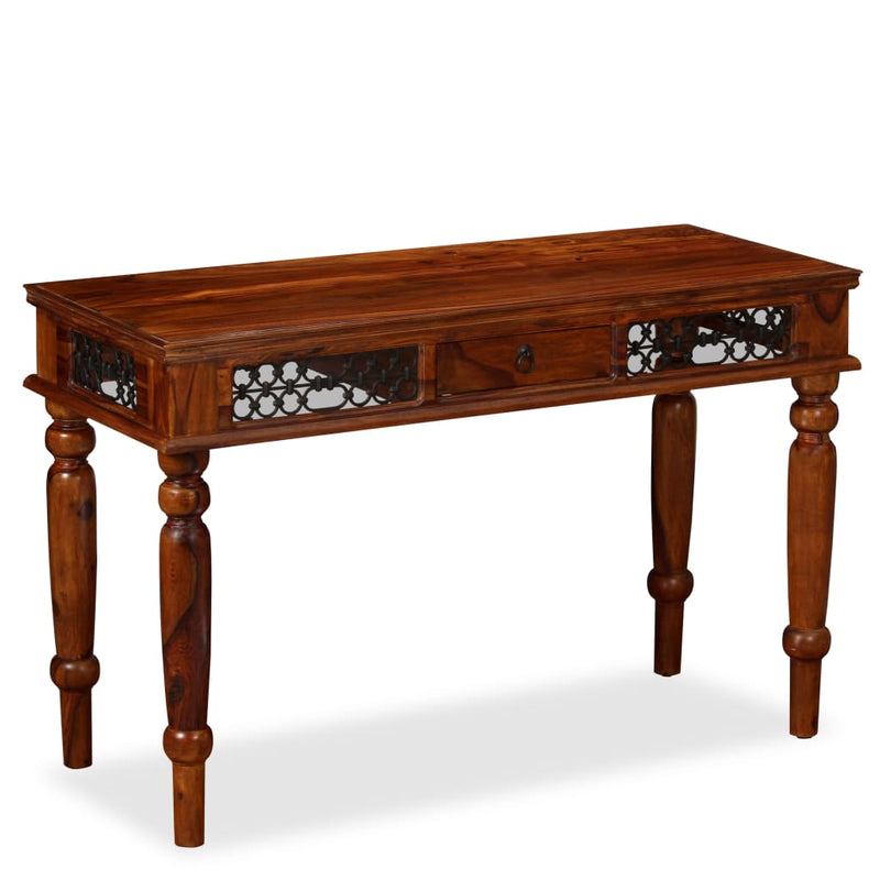 vidaXL Writing Table Solid Sheesham Wood 120x50x76 cm